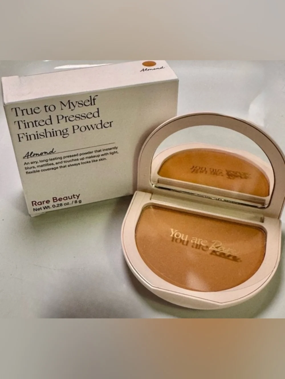 Rare Beauty True to Myself Tinted Pressed Finishing Powder - Almond BNIB